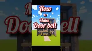 How to Build a Door Bell in Minecraft! 🏠⚡ (Easy Tutorial)
