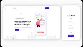 Making a simple landing page with HTML, SASS and JS