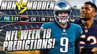 Predicting Every NFL Wild Card Winner.... REGULAR SEASON WINNER REVEALED | Man vs Madden 2018