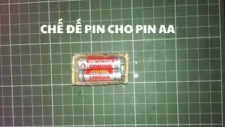 [Đ&D S&Aacute;NG TẠO] CHẾ ĐẾ PIN CHO PIN AA (PIN CON THỎ)