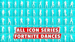 ALL 152 Icon Seriss Dances & Emotes in Fortnite! (Bod'Up Groove, No Cure, Social Climber)