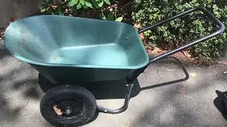 70007 The Original Yard Rover Dual-Wheel Home Garden Wheelbarrow Cart