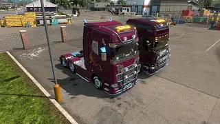 Euro Truck Simulator 2 Multiplayer Pink Ribbon Event Convoy Paldiski - V&auml;xj&ouml; (No Commentary)