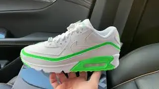 Nike Air Max 90 Undefeated White Green Spark shoes