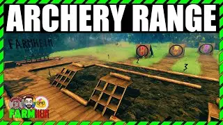 I Built an Archery Range in Valheim!  |  Valheim Build Tour #Farmheim #valheim