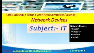 Network devices(Router, Gateway,Modem and  Switch)