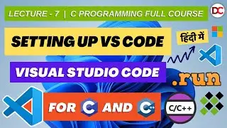 How to Set up Visual Studio Code for C & C++ Programming, vscode setup, in Hindi, C/C++, Code Runner