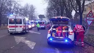 SCHIANTO IN AMBULANZA, GRAVE PENSIONATO