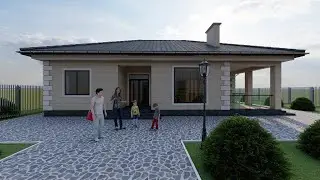 One-story house project. Proyekt odnoetazhnogo doma