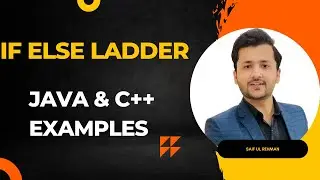 If Else Ladder Statement In Programming | JAVA | Example | Lecture 10