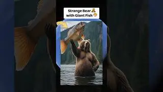Strange Bear 🐻 with Giant Fish 🐟 on Google Earth 🌍 and Google Maps #googlemaps #googleearth #bear