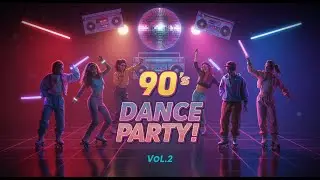 🕺🪩 90&rsquo;s RETRO DANCE PARTY VOL.2 #90sDanceParty #RetroVibes #90sThrowback #NostalgiaTrip #BoomboxBeat