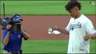 Patrick Mahomes first pitch vs Tom Brady first pitch!!