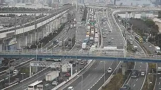 【LIVE】首都高 高速湾岸線 葛西付近・有明方向 ライブカメラ/Tokyo highway Live Camera 2026/01/15 18:05～