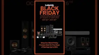 Black Friday Preview sale on Hi-Fi Audio gear! #speakers #headphones #amps