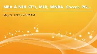 NBA & NHL CF&rsquo;s, MLB, WNBA, Soccer, PGA, NASCAR, Idol Finale, MLB PR&rsquo;s, News & Notes, Best Bet