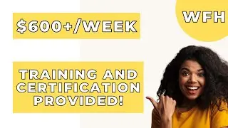 $600+/Week | (NO EXPERIENCE / PAID TRAINING & BONUSES!) | Full-Time Work From Home Position!