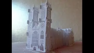 pop up card notre dame cathedral diy make and learn / всплывающая карта notre dame собор diy