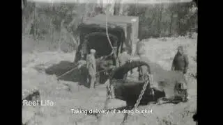 1930, Mystery reel! Excavation and logging rural Michigan