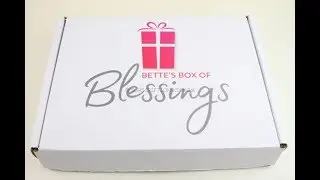 Bette&rsquo;s Box of Blessings September 2018 Unboxing + Coupon