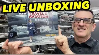 Air Travel Time Machine .. LIVE UNBOXING of book with Henry Tenby