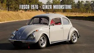 PROJETO FINALIZADO: FUSCA 1976 PINTADO NA COR CINZA MOONSTONE 