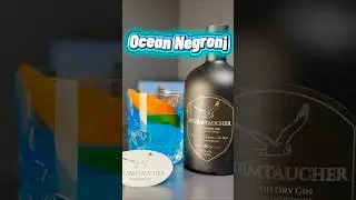 Ocean Negroni 🩵(a blue variation on the classical italian cocktail) Recipe in the comments #drinks