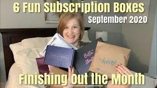 Opening 6 Fun Subscription Boxes | September 2020 | Finishing Out The Month