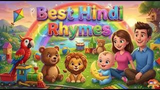 Best Hindi Rhymes 2026 - तोता, कालू मदारी, चंदा मामा, रेलगाड़ी | 10 Min Non-Stop | Kids Songs