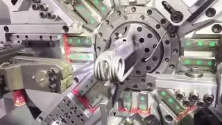 Making rake tooth spring #SpringMachine #SpringFormer #WireFormingMachine #WireBender