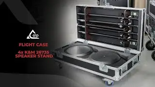 FLIGHT CASE FOR 4x K&M 26735 SPEAKER STAND - ALP Flight Cases