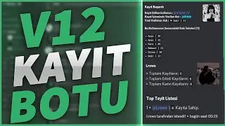 V12 Kayıt Botu | Public Sunucular İ&ccedil;in!