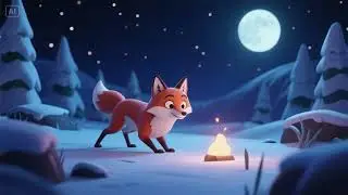 Arctic Fox&rsquo;s Nighttime Hunt | Animal Songs & Bedtime Learning 🦊❄🌙