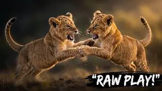 African Animals - Playtime and Sleepy Moments  of Lions, Tigers and Elephants 