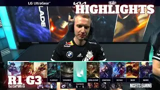 G2 vs MSF - Game 3 Highlights | Round 1 Playoffs S12 LEC Summer 2022 | G2 Esports vs Misfits G3