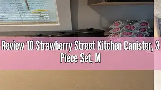 Review 10 Strawberry Street Kitchen Canister, 3 Piece Set, Marquis Matte Black
