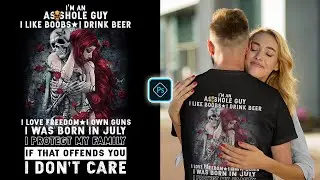 Skull T-Shirt Design For Gearlaunch In Adobe Photoshop Tutorial