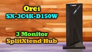 Orei SX-2C4K-D150W | 3 Monitor SplitXtend Hub - Expand Your Computers Ports with One Connection