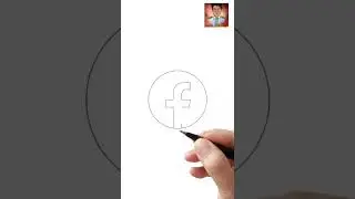 How to draw Facebook logo easy step|Art with AA|