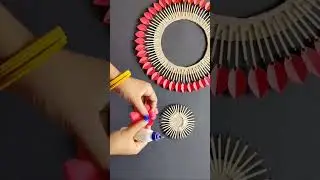 Diy matchsticks craft wall hanging #craft #diy #papercraft #shorts