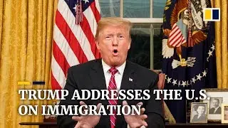 Full Trump immigration address plus Democrat response