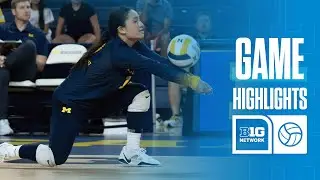 Illinois at Michigan | Highlights | Big Ten Volleyball | 10/11/2024