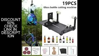 19Pcs Glass Bottle Cutter Tool Square Round Wine Beer Glass Sculptures Cutter Machine for Beer Glass
