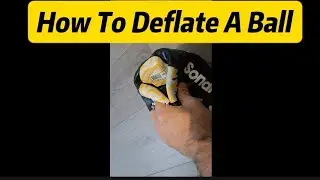 How to deflate a ball | Take out air from a ball #football #basketball