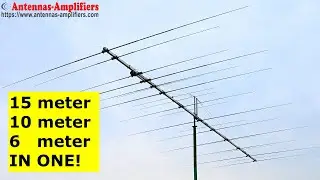 Ham Radio 3-Band Antenna for 15 meter, 10 meter and 6 meter