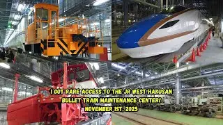 I Got RARE Access To The JR West Hakusan Bullet Train Maintenance Center! | November 1st, 2025