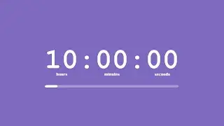 💜 10 Hour Purple Aura Timer Backgorund - Countdown without music