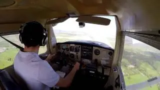 Cessna 152 Circuits at Prestwick (EGPK) with ATC
