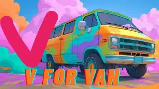 V for Van 🚐 | Alphabet V | Teach V | Learn Letter V with Benny the Bear 🐻| Little Learners TV |#abc