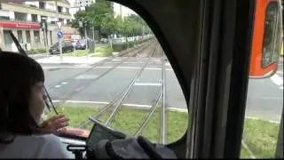 Mitfahrt im VGF D&uuml;wag M-Wagen 102 von Neu-Isenburg nach Frankfurt Gallusviertel